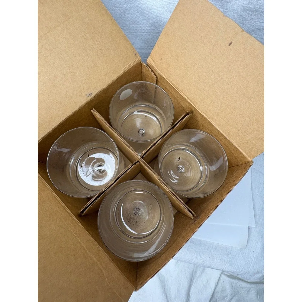 RIEKES CRISA NOVA Whiskey Glasses Service for 4 30CL CRYSTAL
